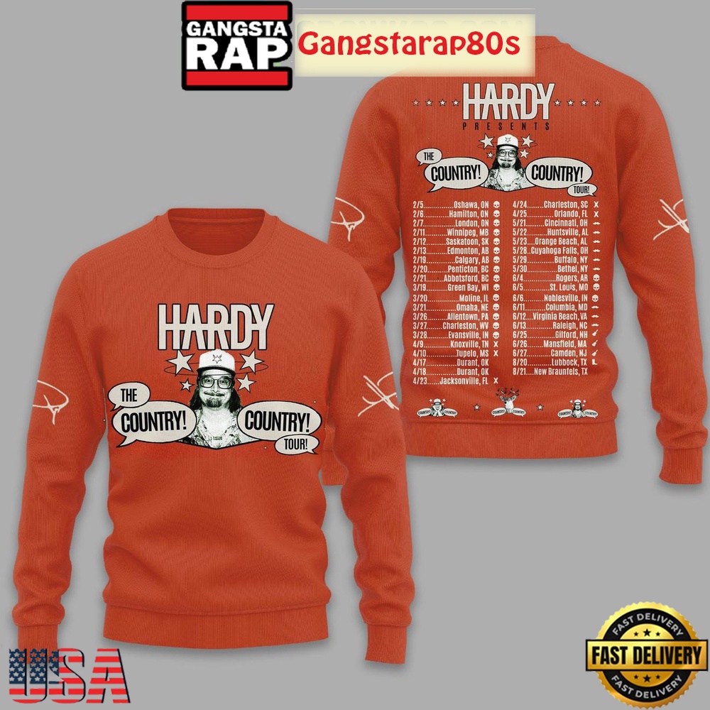 Hardy The Country Tour 2026 Special Sweatshirt Hardy The Country Tour 2026 Special Sweatshirt