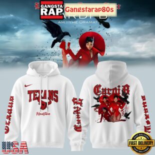 Houston Texans x Cardi B Little Miss Drama Tour 2026 Limited Edition Hoodie