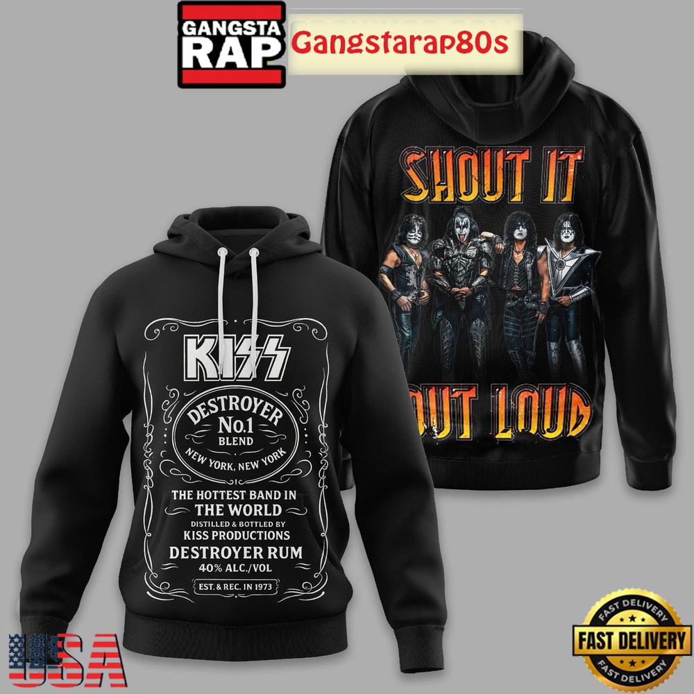Kiss Shout It Out Loud Unisex Hoodie Kiss Shout It Out Loud Unisex Hoodie