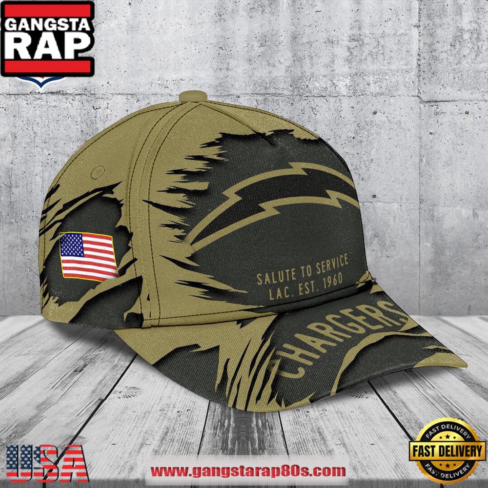 Los Angeles Chargers 2025 Salute to Service Classic Baseball Cap