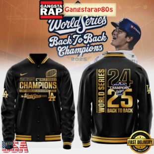 Los Angeles Dodgers 2025 Back to Back World Series Champions Baseball Jacket