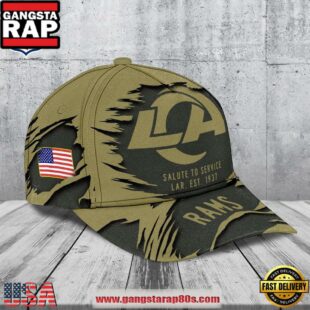 Los Angeles Rams 2025 Salute to Service Classic Baseball Cap