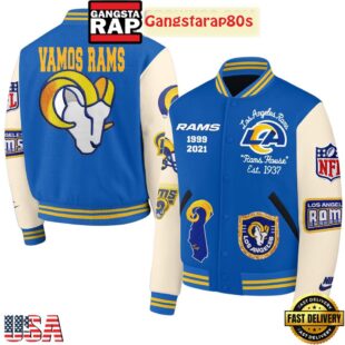 Los Angeles Rams Vamos Rams House Est 1937 New Edition Baseball Jacket