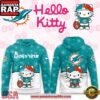Miami Dolphins 2025 Football Christmas Hello Kitty Hoodie Shirt