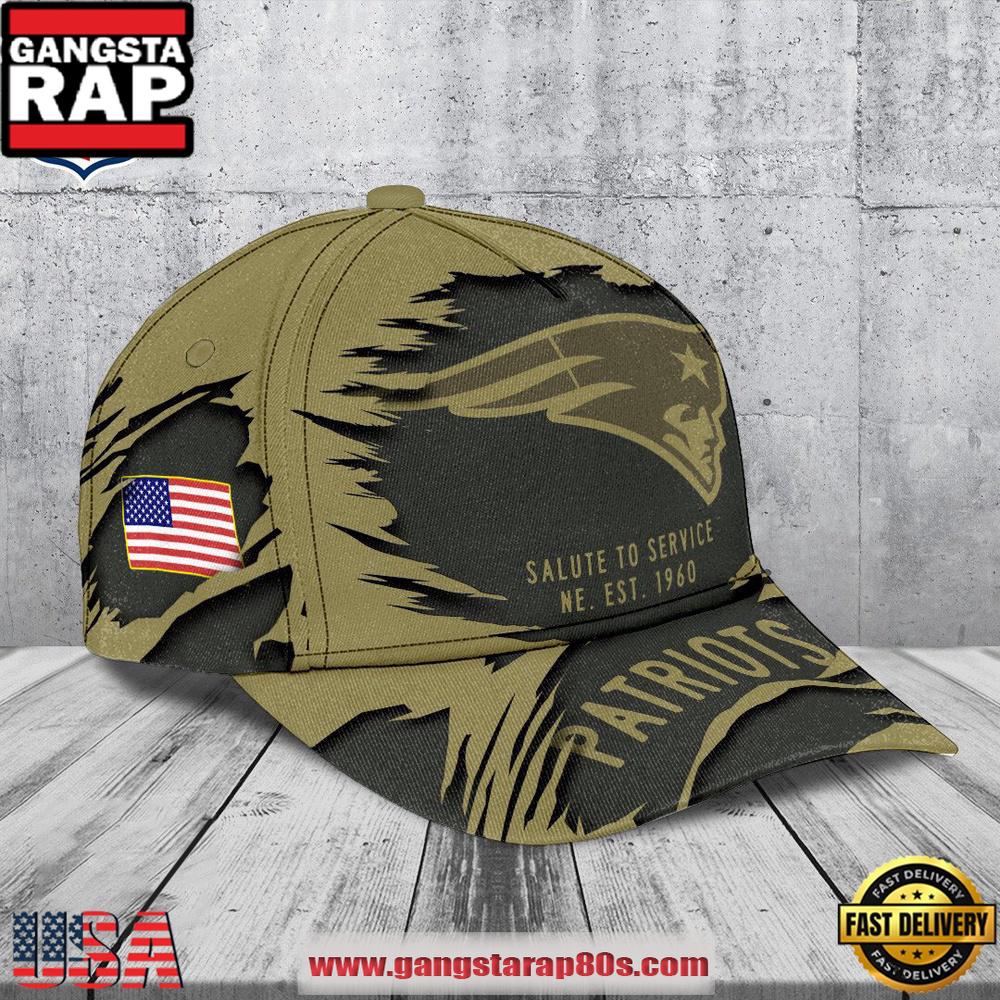 NFL  New England Patriots Salute to Service 2025 New Cap Hats