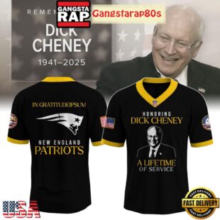 New England Patriots Honoring Dick Cheney Tribute 1941-2025 Football Jersey