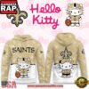 New Orleans Saints 2025 Football Christmas Hello Kitty Hoodie Shirt