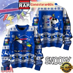 NFL Buffalo Bills x Peanuts Snoopy New 2025 Ugly Christmas Sweater