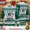 NFL Green Bay Packers 2025 Snowflake Reindeer New Design Ugly Xmas Sweater