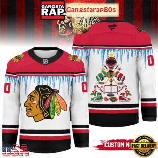 NHL Chicago Blackhawks Christmas 2025 Custom Number Hockey Jersey