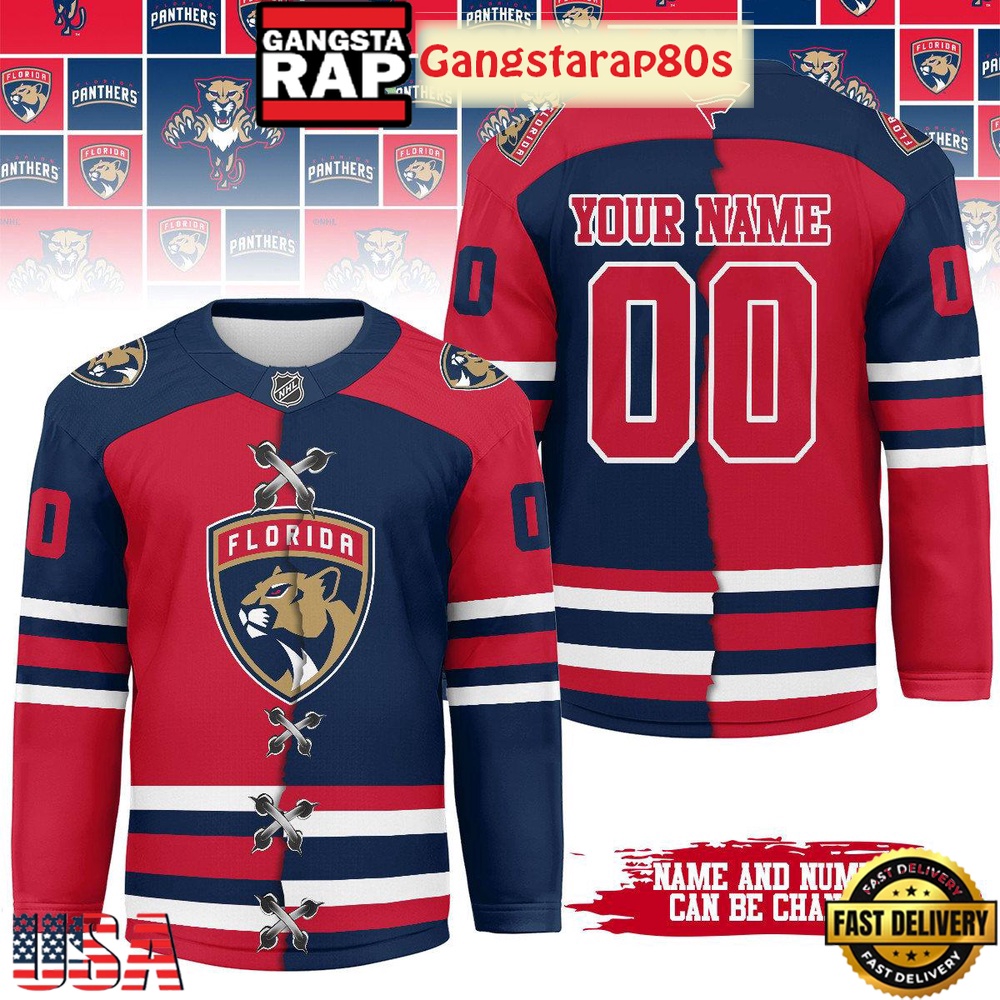 NHL Florida Panthers Mix Home Away 2025 Custom Hockey Jersey NHL Florida Panthers Mix Home Away 2025 Custom Hockey Jersey