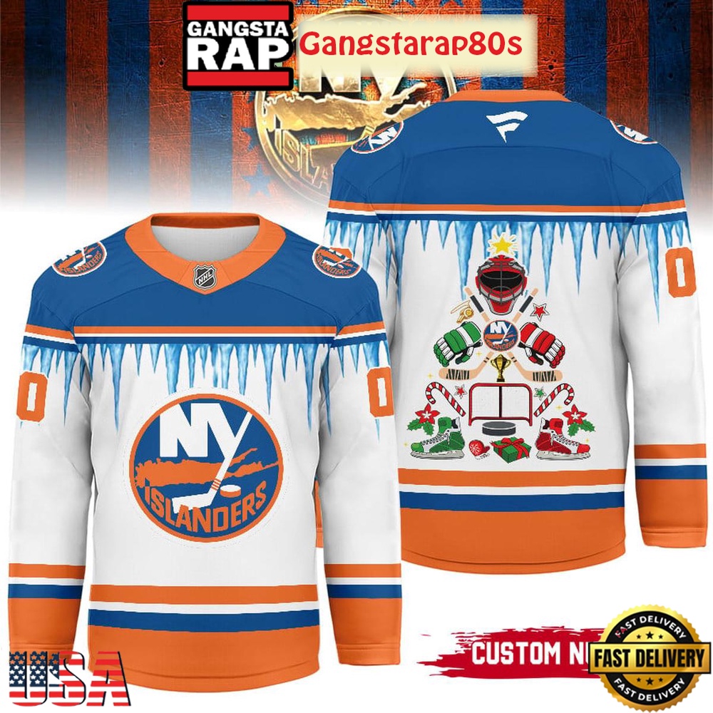 NHL New York Islanders Christmas New 2025 Custom Number Hockey Jersey NHL New York Islanders Christmas New 2025 Custom Number Hockey Jersey