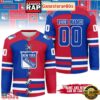 NHL New York Rangers Mix Home Away 2025 Custom Hockey Jersey