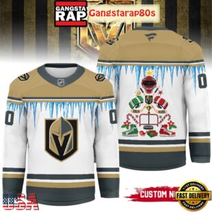 NHL Vegas Golden Knights Christmas New 2025 Custom Number Hockey Jersey