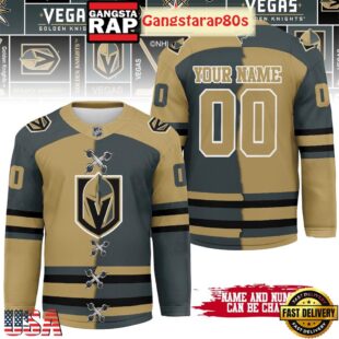 NHL Vegas Golden Knights Mix Home Away 2025 Custom Hockey Jersey