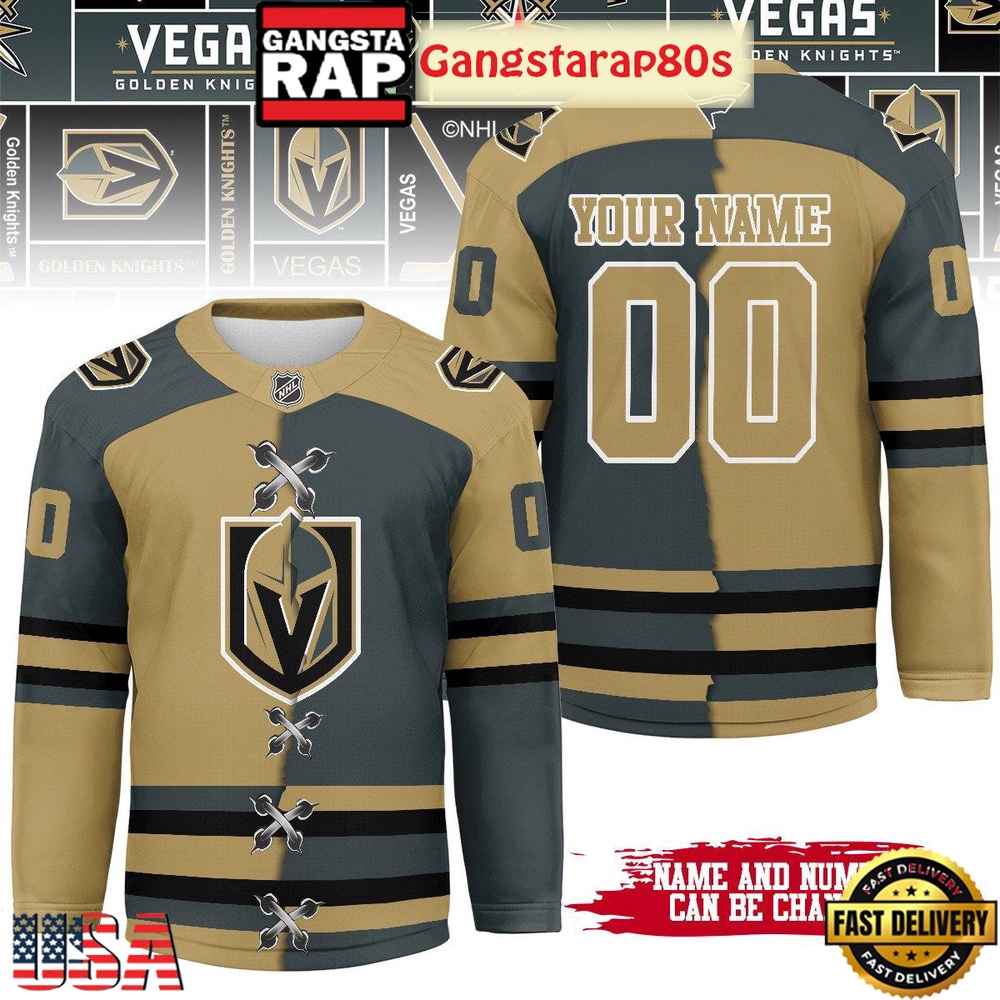 NHL Vegas Golden Knights Mix Home Away 2025 Custom Hockey Jersey NHL Vegas Golden Knights Mix Home Away 2025 Custom Hockey Jersey