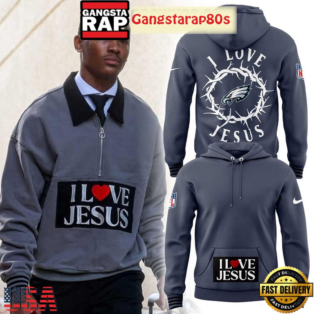 Philadelphia Eagles Smith Love Jesus Unisex Hoodie