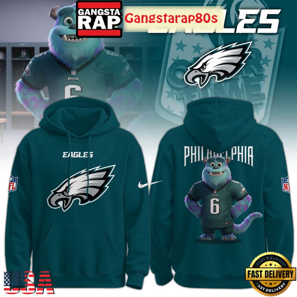 Philadelphia Eagles x Monsters 2025 Custom Limited Edition Hoodie
