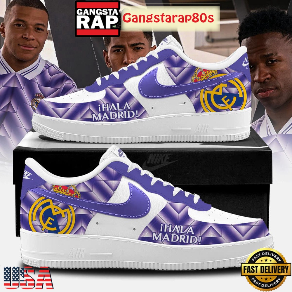 Real Madrid Royal Illusion The Purple Dynasty 2025 Nike Air Force 1 Sneakers Shoes