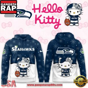 Seattle Seahawks 2025 Football Christmas Hello Kitty Hoodie Shirt