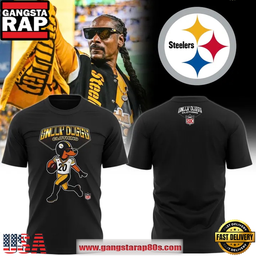 Snoopy Pittsburgh Steelers NFL 2025 Black Football Unisex T Shirt