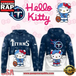 Tennessee Titans 2025 Football Christmas Hello Kitty Hoodie Shirt