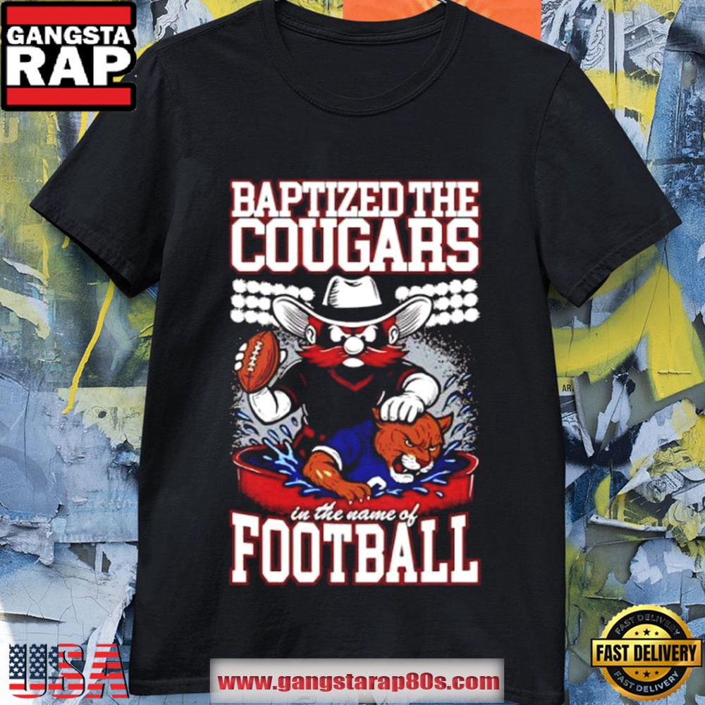 Texas Tech Beat BYU Baptized The Cougars In The Name Of Football 2025 T Shirt Texas Tech Beat BYU Baptized The Cougars In The Name Of Football 2025 T Shirt