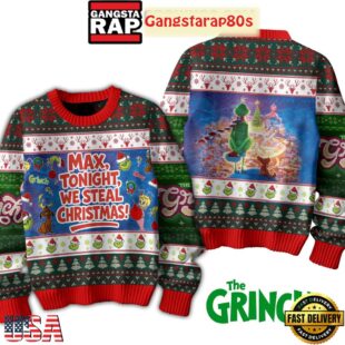 The Grinch To Night We Steal Christmas 2025 Ugly Xmas Sweater