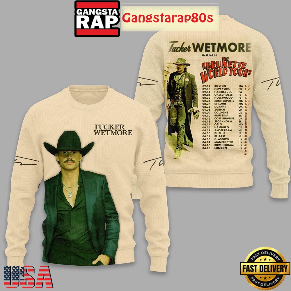 Tucker Wetmore The Brunette World Tour Special Sweatshirt Tucker Wetmore The Brunette World Tour Special Sweatshirt