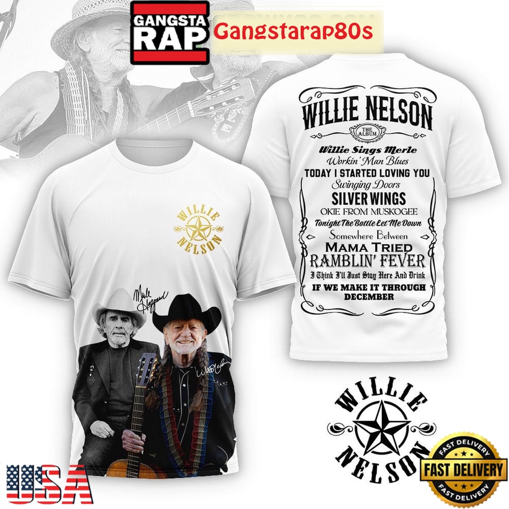 Willie Nelson If We Make It Through December 3D Shirt