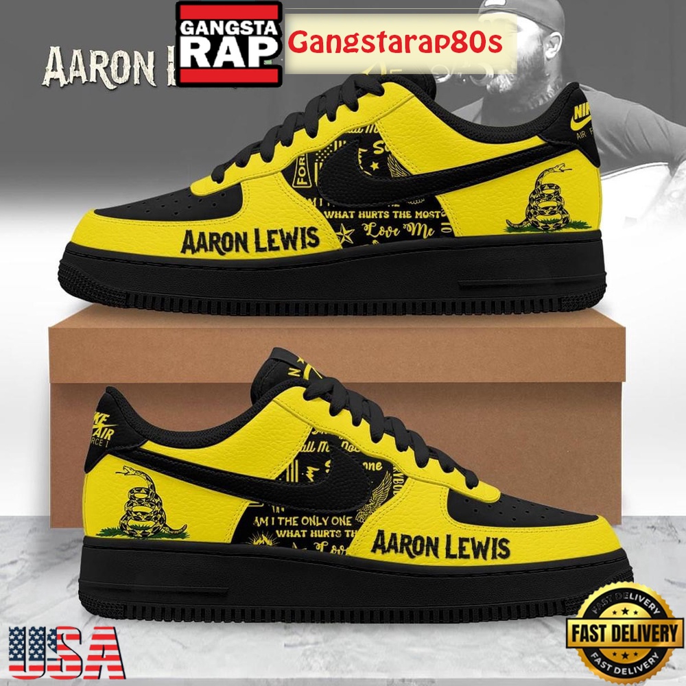 Aaron Lewis “What Hurts The Most” Air Force 1 Sneakers Shoes