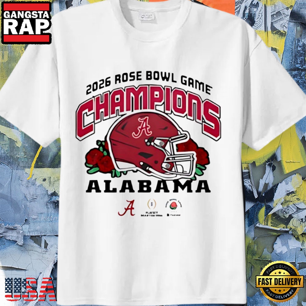Alabama Crimson Tide 2026 Roll Tide Rose Bowl Champions T-Shirt