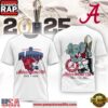 Alabama Crimson Tide NCAA College Football Playoff 2025-26 Red T Shirt-White