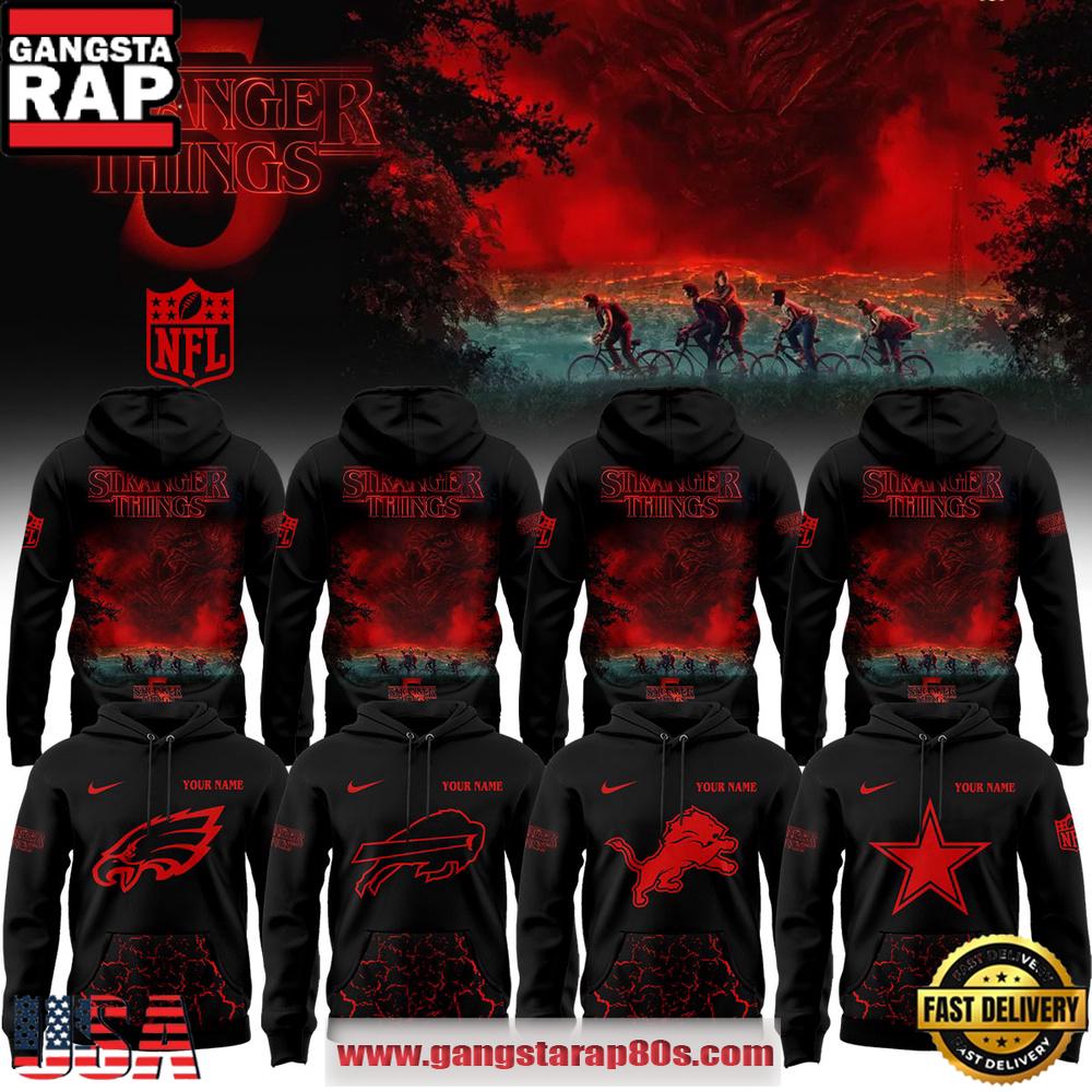 All NFL Team x Stranger things Unique Design Unisex Hoodie Shirt All NFL Team x Stranger things Unique Design Unisex Hoodie Shirt
