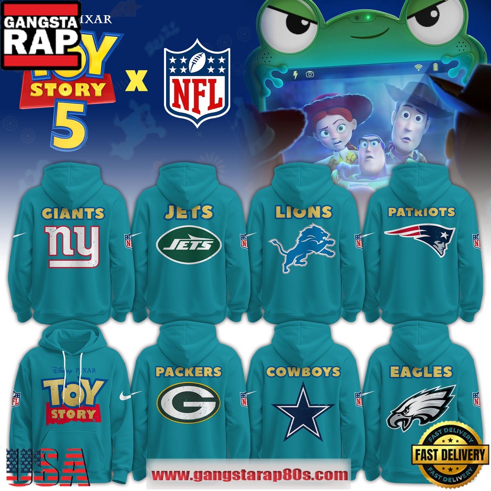 All NFL Team x Toy Story 5 Unique Design Unisex Hoodie All NFL Team x Toy Story 5 Unique Design Unisex Hoodie