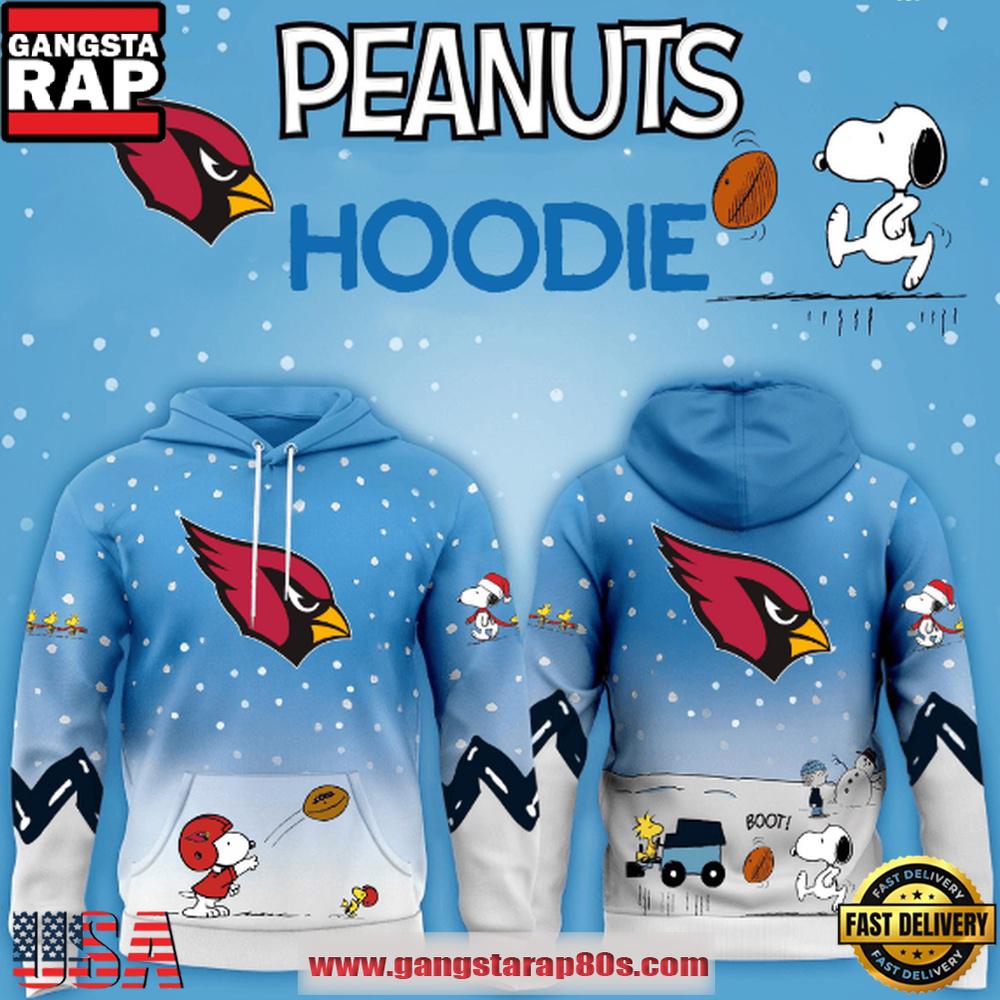Arizona Cardinals NFL x Peanuts Christmas Unisex Hoodie