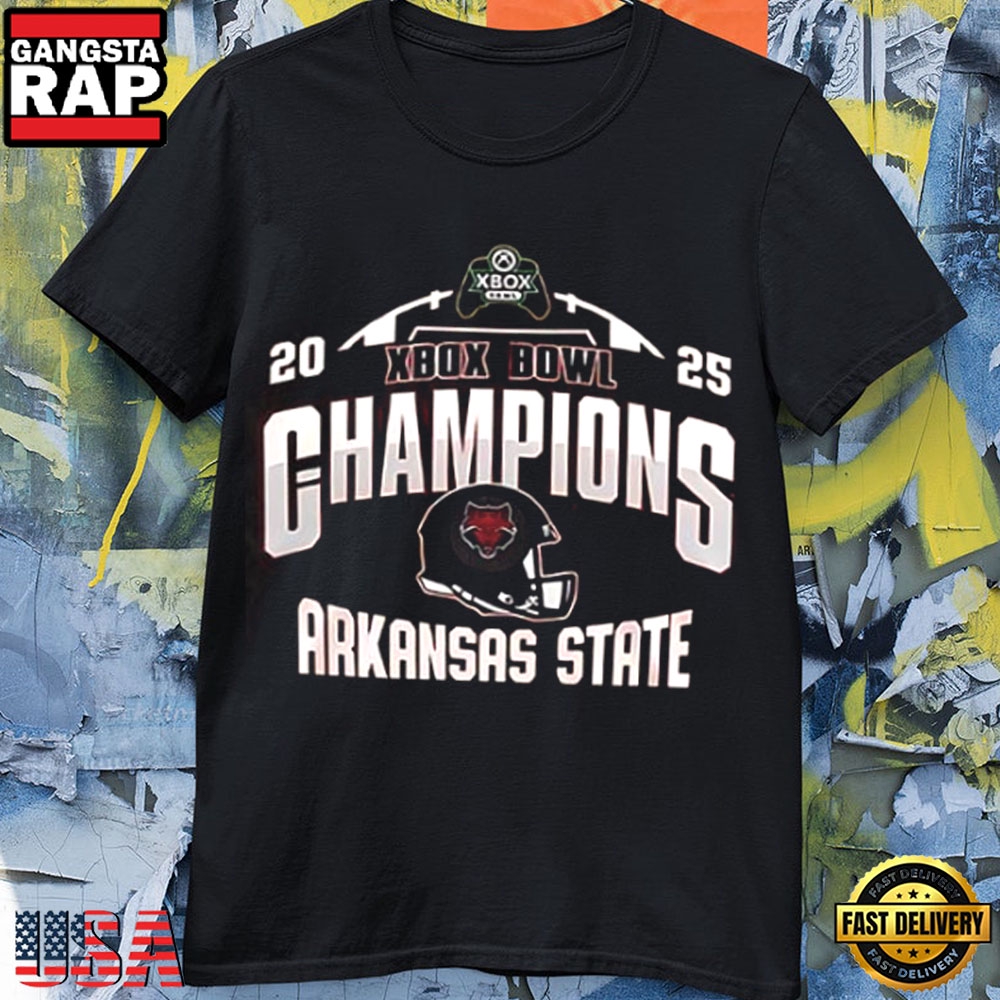 Arkansas State Red Wolves Football Xbox Bowl 2025 Champions T Shirt