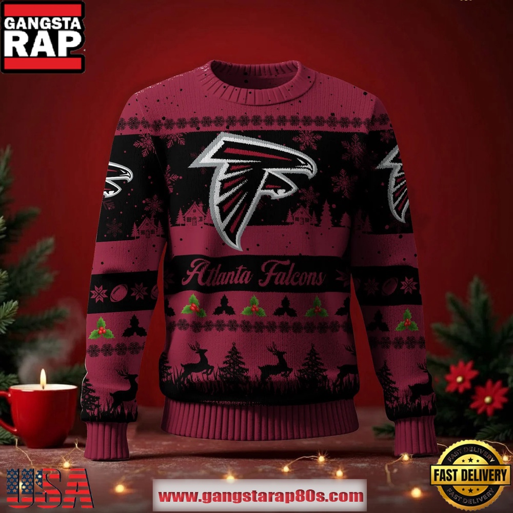 Atlanta Falcons NFL Holiday Spirit Ugly Christmas Sweater