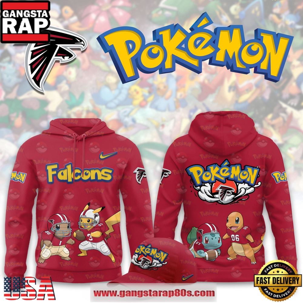 Atlanta Falcons NFL x Pokemon Unique Sports Design Hoodie Shirt