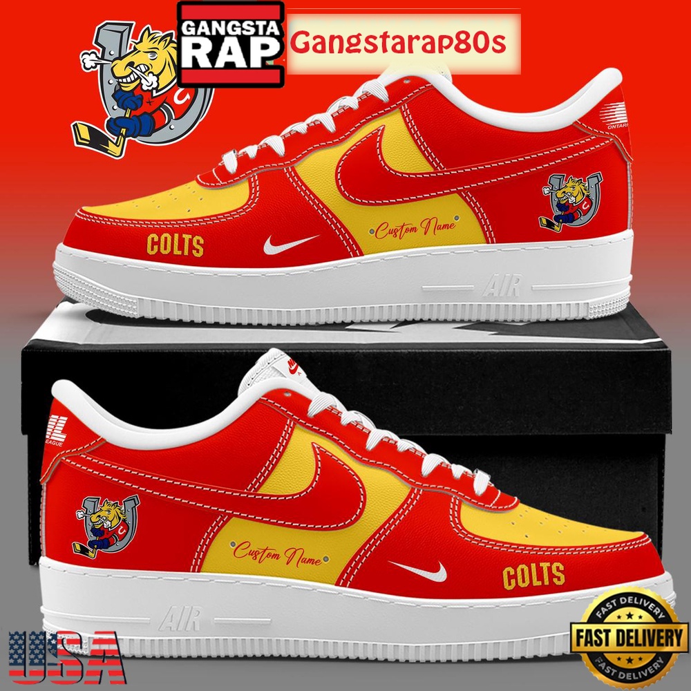 Barrie Colts Hockey New Season 2026 Custom Air Force 1 Running Sneakers Shoes