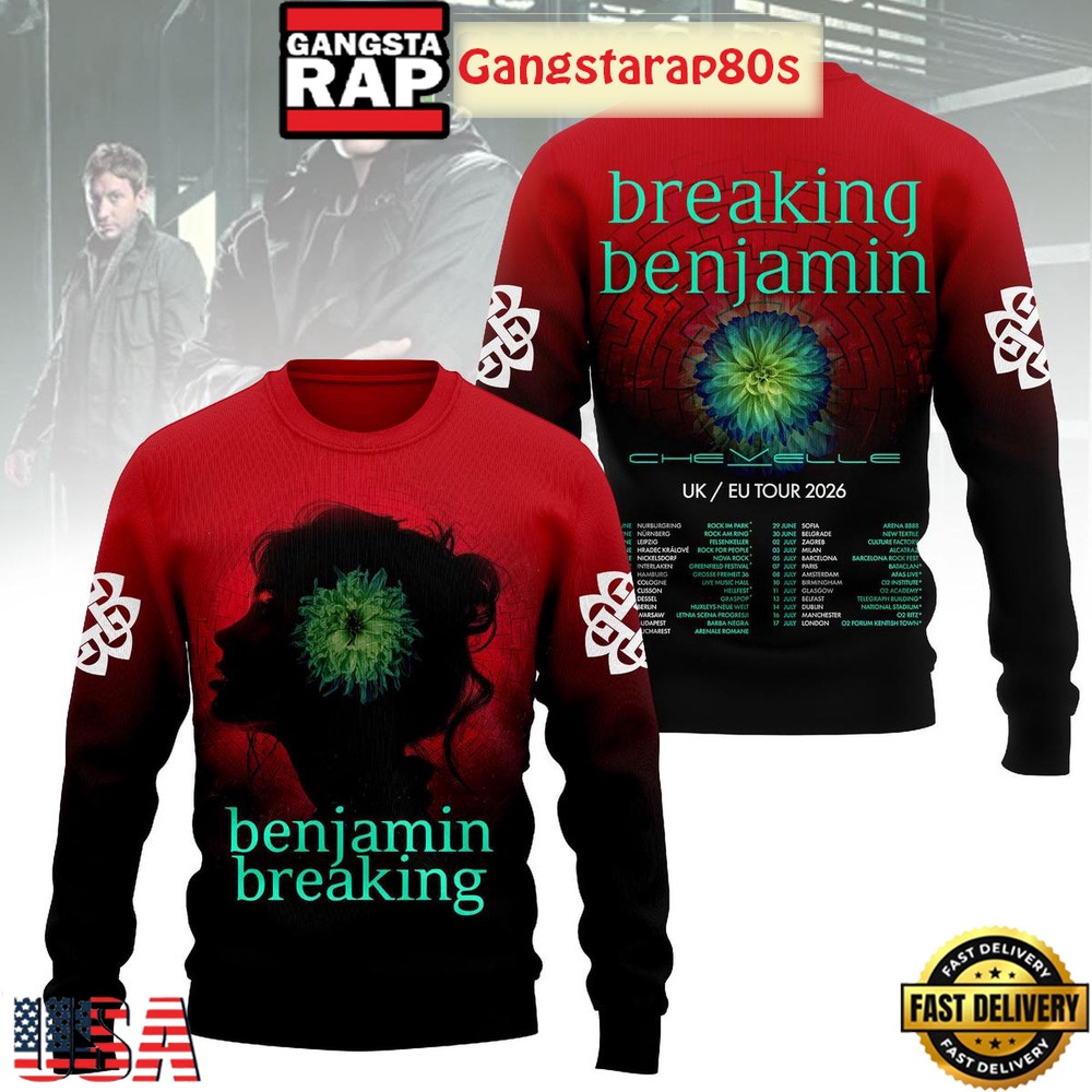 Breaking Benjamin UK EU Tour 2026 Sweatshirt