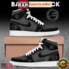 Buffalo Bills Back In Black Custom Name Air Jordan 1 Sneakers Shoes