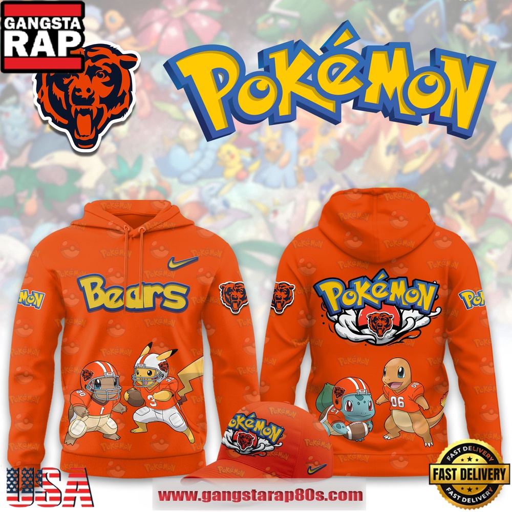 Chicago Bears NFL x Pokemon Unique Sports Design Hoodie Shirt
