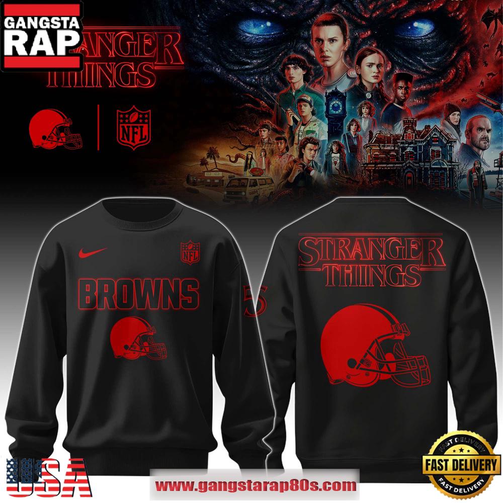 Cleveland Browns NFL x Strangethings Limited Editions Sweatshirt