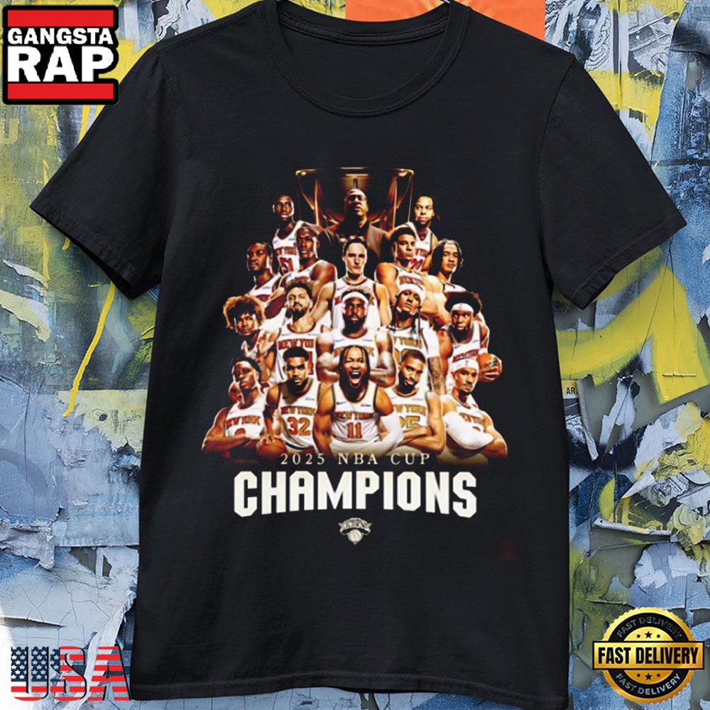 Congrats New York Knicks 2025 Champion NBA Cup T Shirt