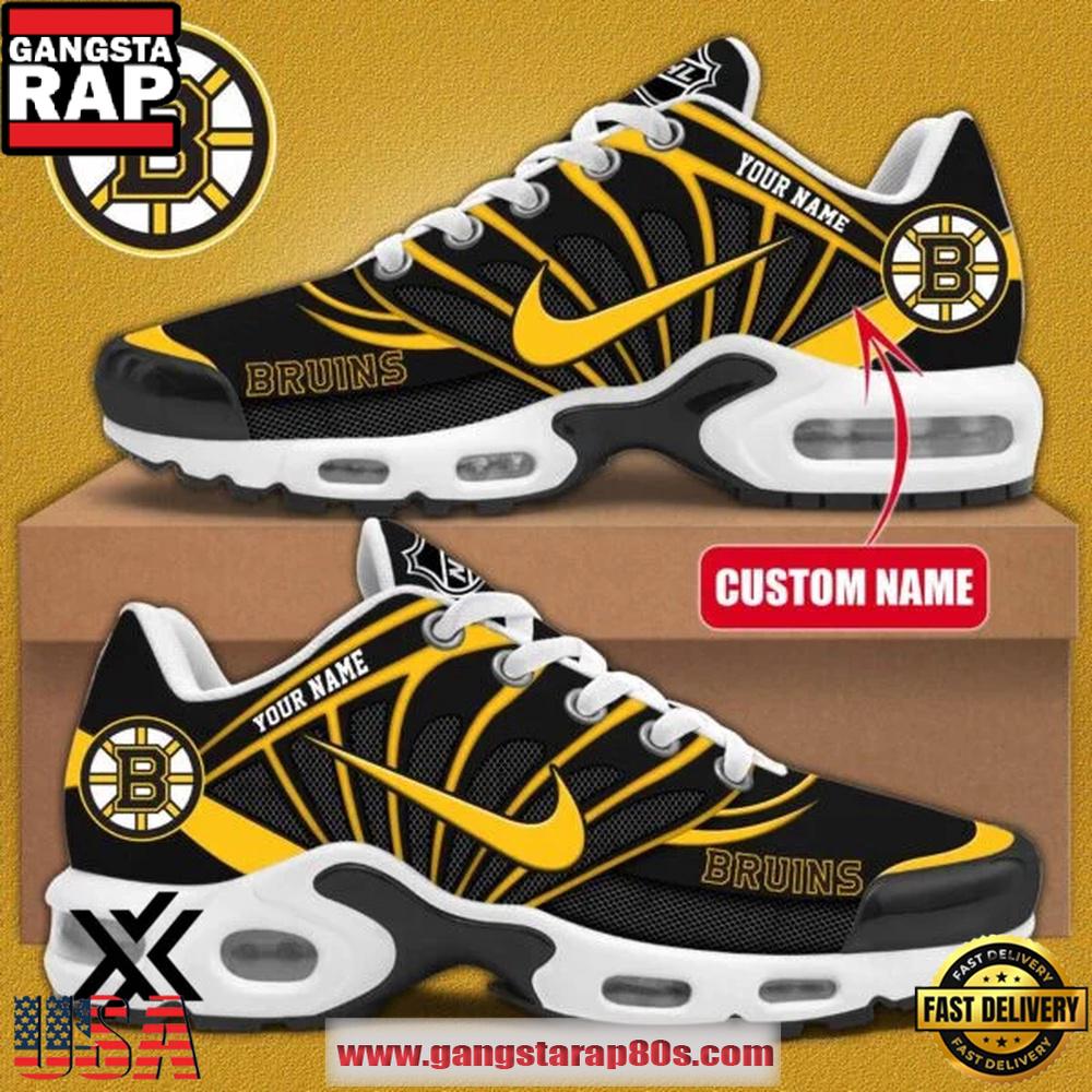 Custom Name Boston Bruins NHL Air Max Plus Shoes Gifts For Fan