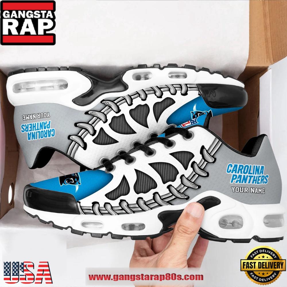 Custom Name Carolina Panthers Air Max Plus Shoes For Fans