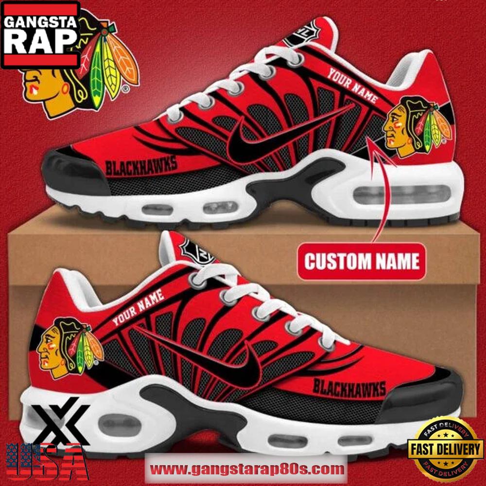 Custom Name Chicago Blackhawks NHL Air Max Plus Shoes Gifts For Fan