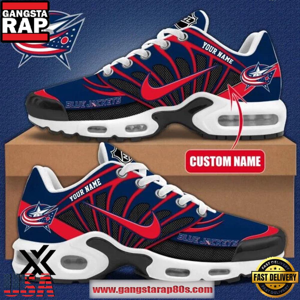 Custom Name Columbus Blue Jackets NHL Air Max Plus Shoes Gifts For Fan