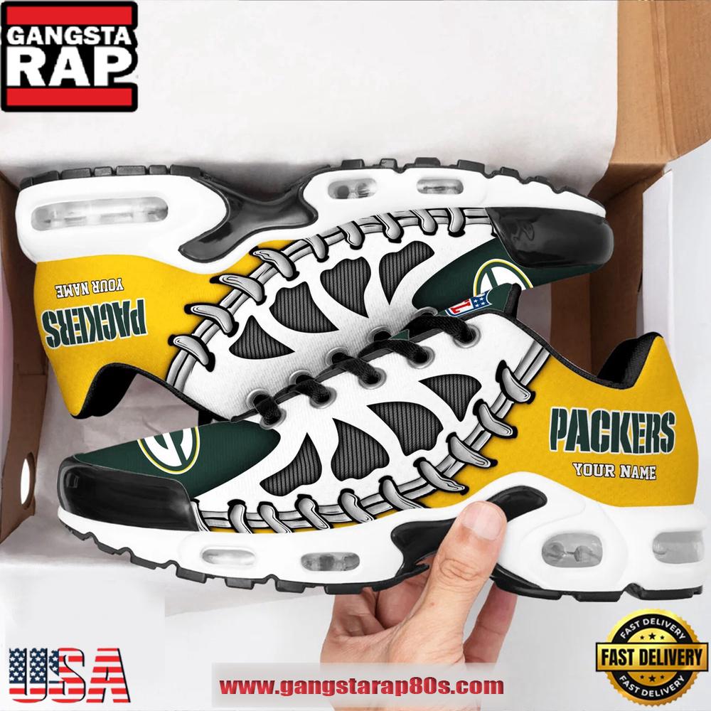 NFL Green Bay Packers Unique Design Custom Air Max Plus Shoes Running Sneakers NFL Green Bay Packers Unique Design Custom Air Max Plus Shoes Running Sneakers